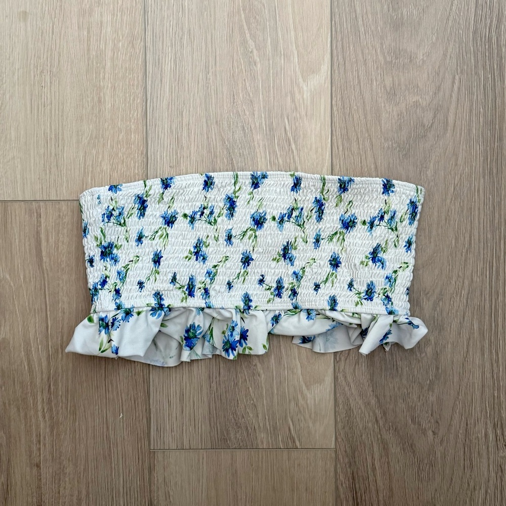 Tularosa Poppy Top Forget Me Not Floral